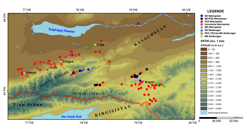 Overview of geoarchaeological research at Zhetisu, south-eastern Kazakhstan (archaeological results) | © Anton Gass