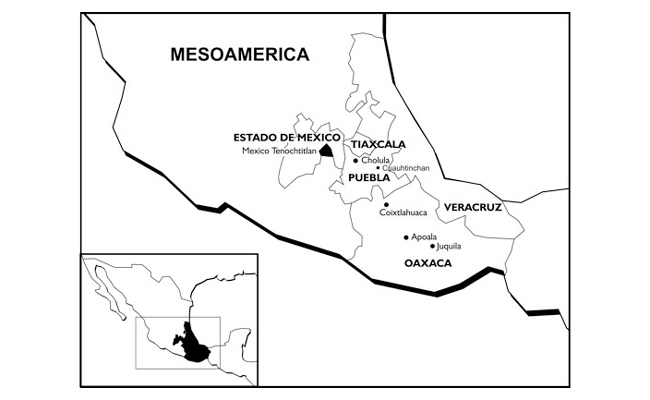 Overview map Mesoamerica