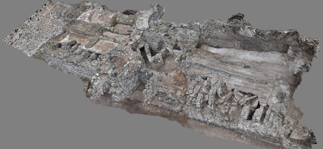 3D-Model of the Republican Baths in Pompeii | © Monika Trümper